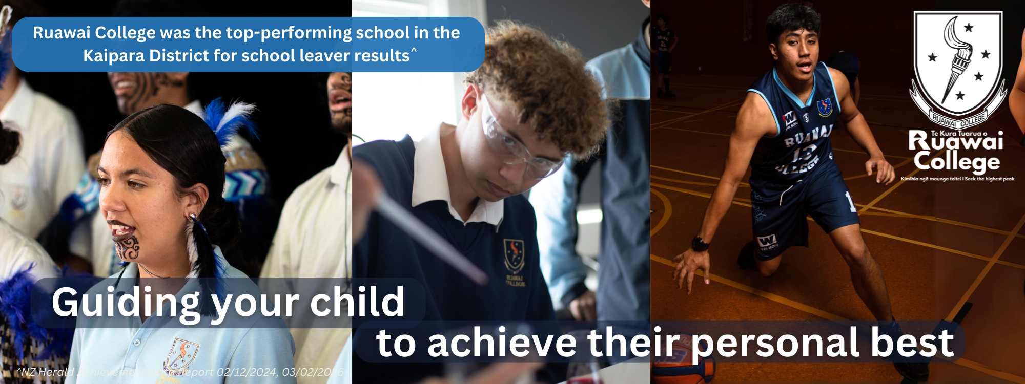 Ruawai College was the top performing school in the Kaipara District when looking at qualifications students leave our school with.